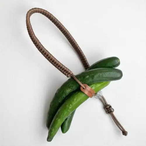 haochii 傘繩編織飲料提繩 - 手工輕便環保杯套 | 咖啡手搖杯提袋 | 戶外風編織提繩